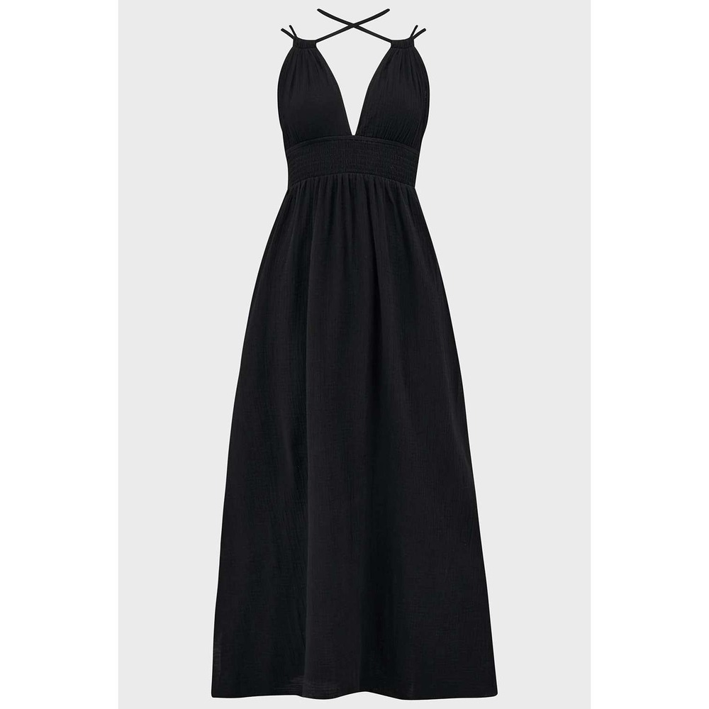 Killstar Shadowdance maxi sun summer strappy dress - Picture 4 of 7